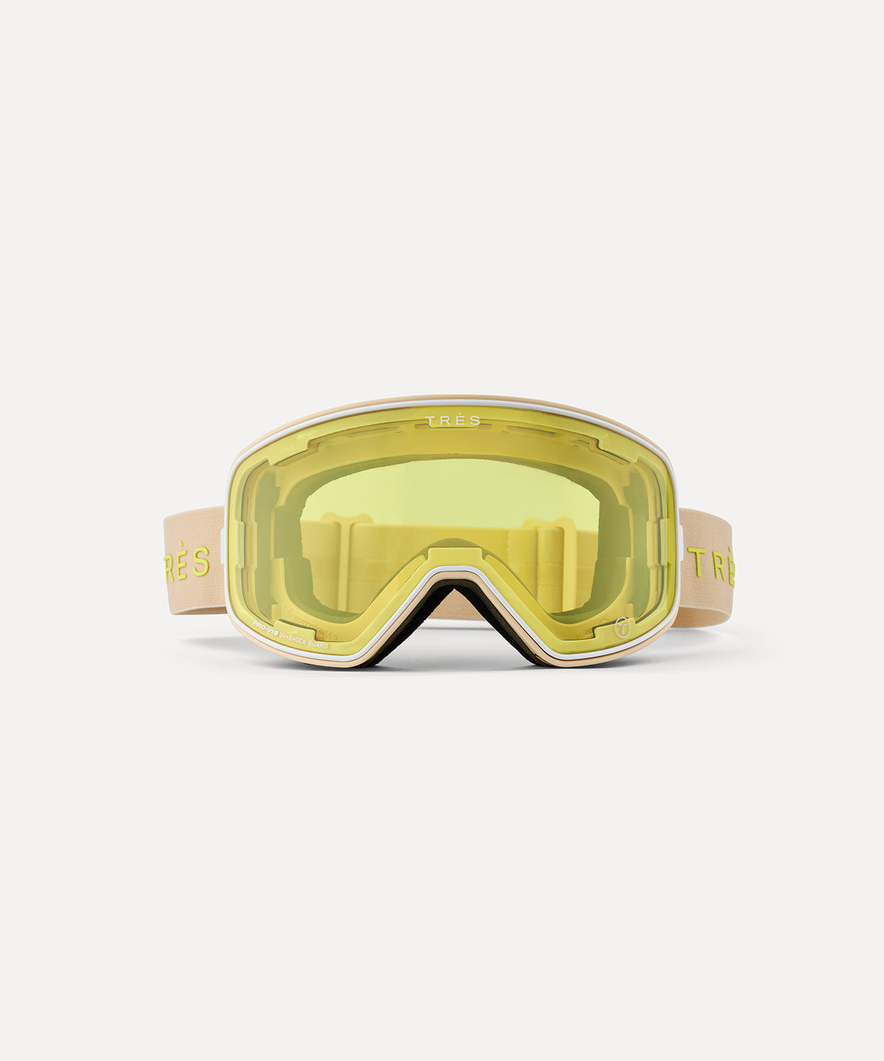 Valdez Goggle Dual Lens Dual Strap - Matt Beige Unisex