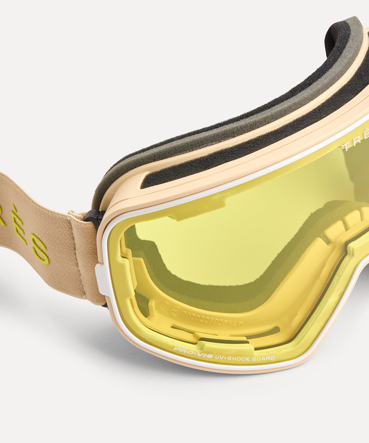 Valdez Goggle Dual Lens Dual Strap - Matt Beige Unisex