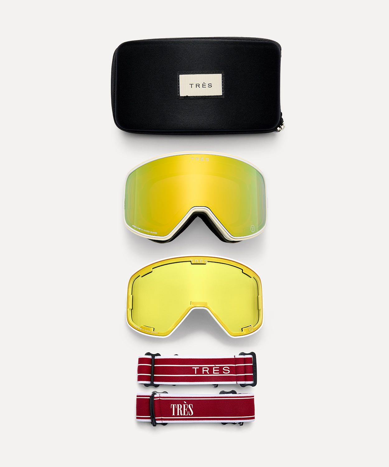 Valdez Goggle Dual Lens Dual Strap - Light Cloud Unisex