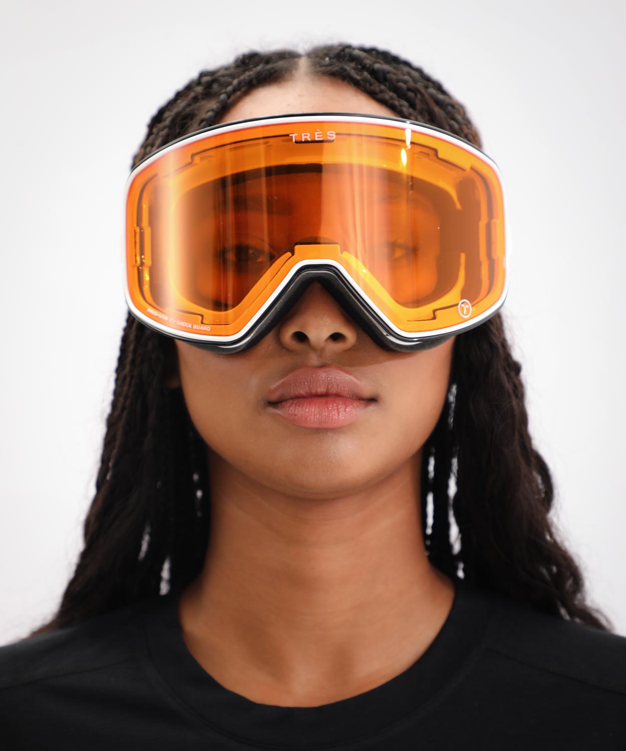 Valdez Goggle Dual Lens Dual Strap - Gloss White Unisex