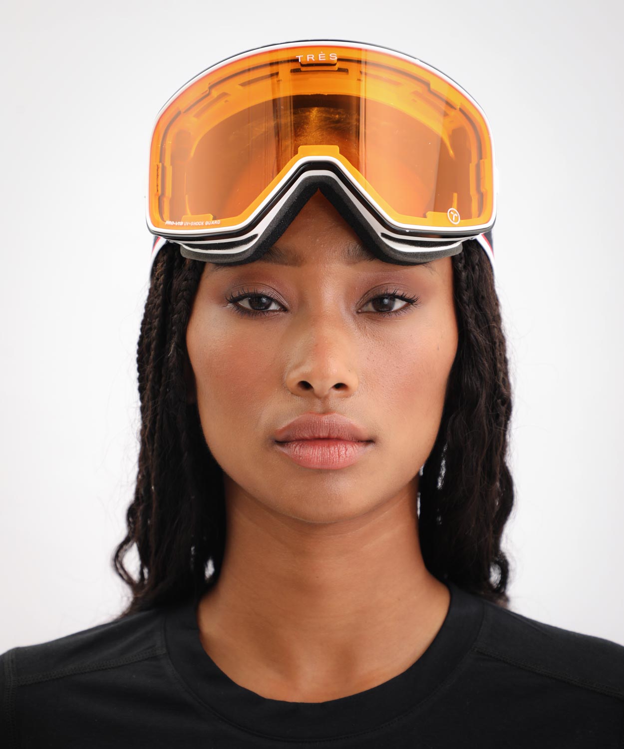 Valdez Goggle Dual Lens Dual Strap - Gloss White Unisex